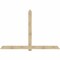 Ekena Millwork Eugene Rough Sawn Timber Gable Bracket, Douglas Fir, 108"W x 72"H x 2"D x 6"F, 16/12 Pitch GBW108X72X0206EUG00RDF - alternate 1